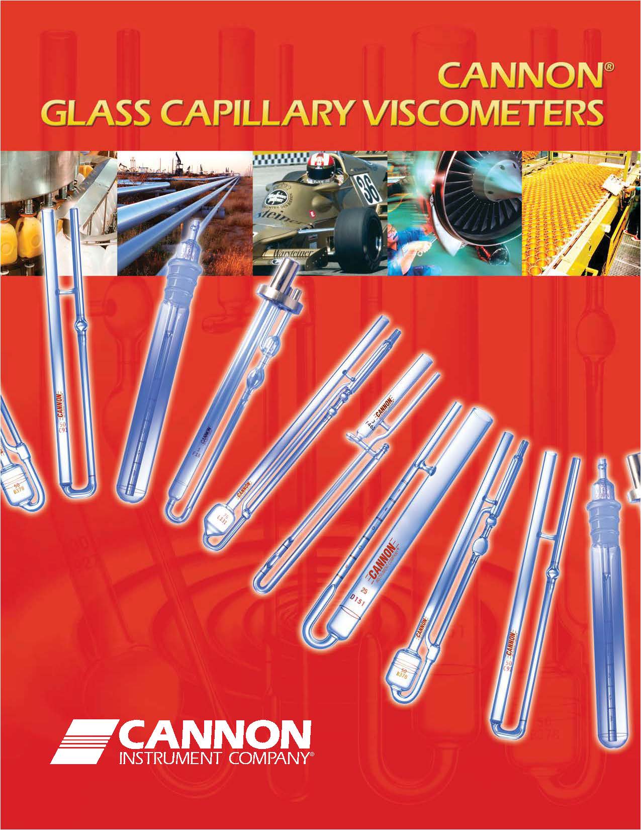 ويسكومتر هاي  شیشه ای کالیبره شده ساخت کمپانی Cannon امریکا