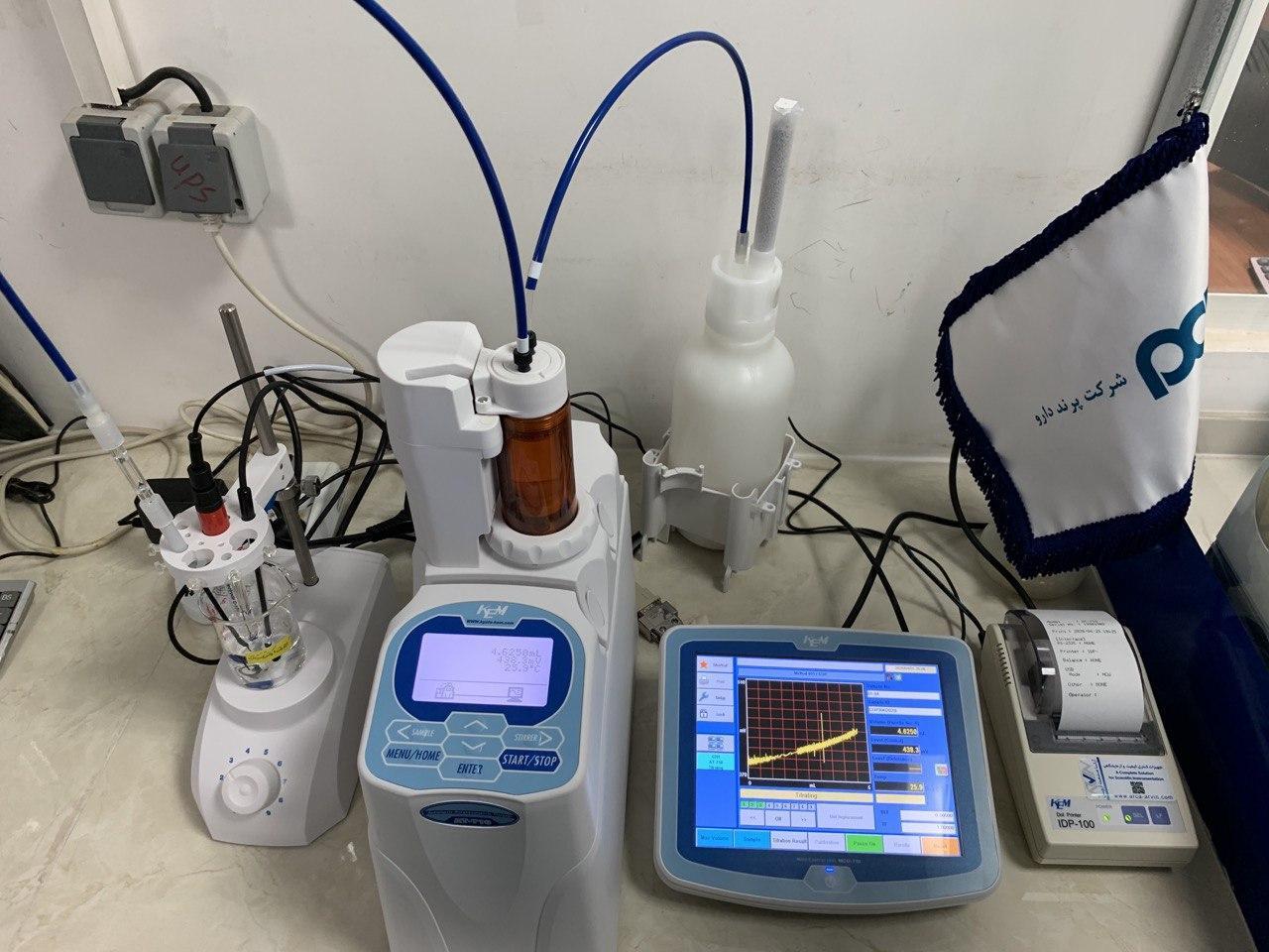 تأمین دستگاه تیتراتور پتانسیومتریک شرکت پرند دارو